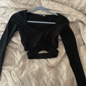 Boohoo night crop top